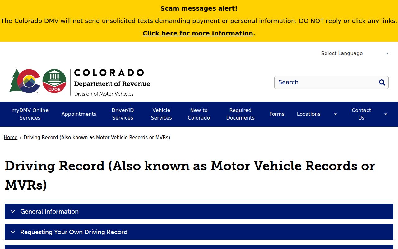 Fremont County traffic court records compared with Colorado DMV motor vehicle records